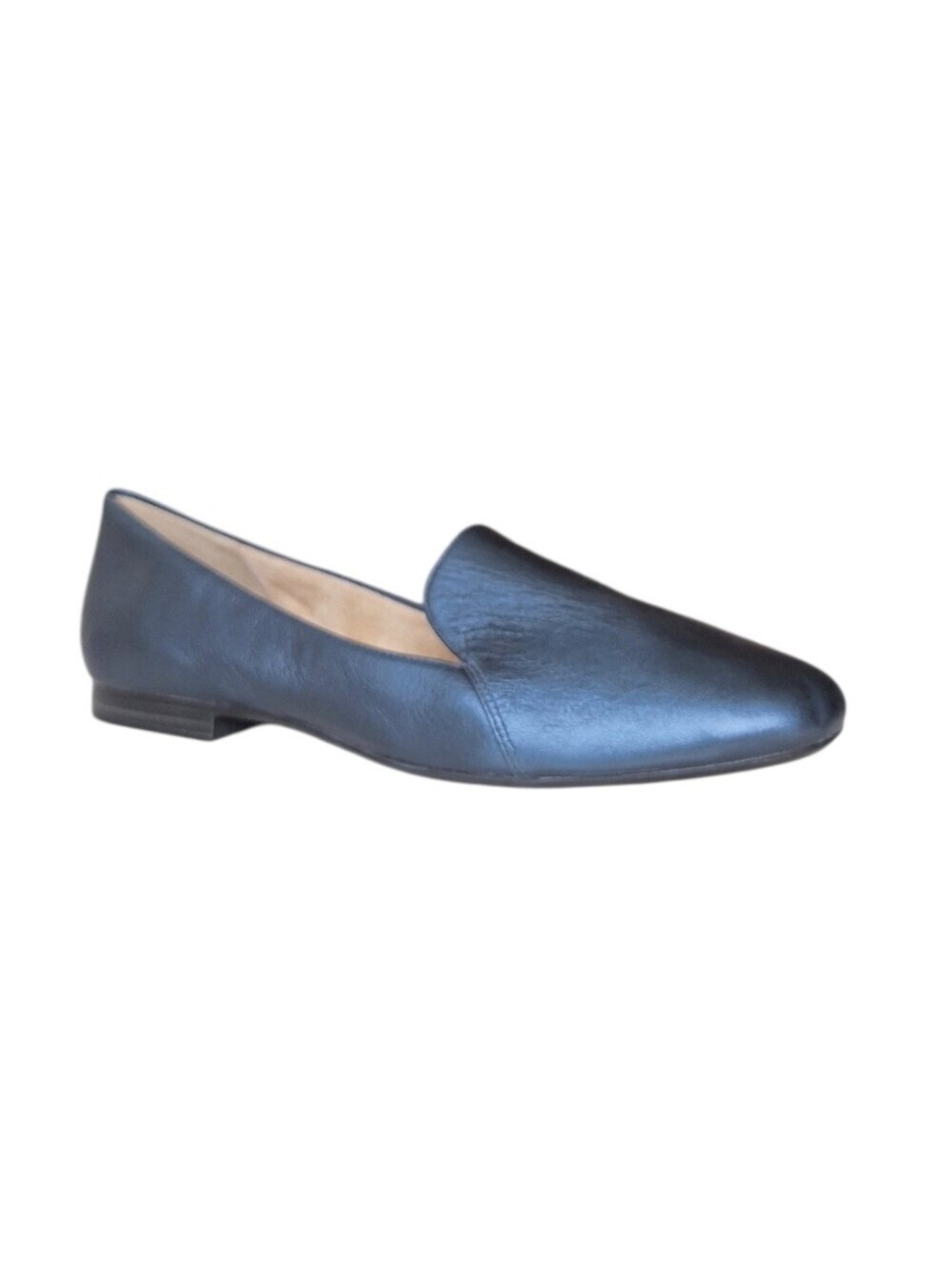 Naturalizer Navy Blue Leather Loafers Slip On Flats 9.5M Comfort Shoes